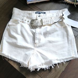 Blue Revival highwaisted frayed shorts